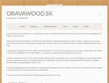Tablet Screenshot of oravawood.sk